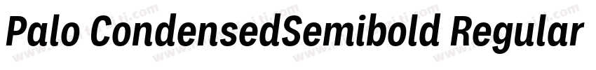 Palo CondensedSemibold Regular字体转换